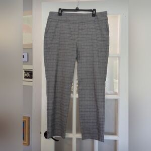 S.C. & Co. Gray Plaid Stretch Pants | Women’s XXL | Dressy Legging Fit